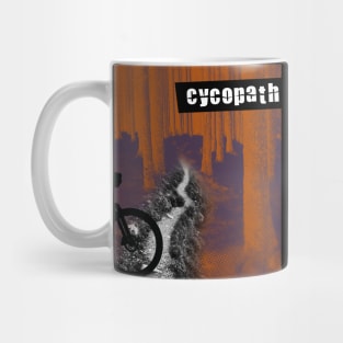 Cycopath is Singletrack - orange/purple Mug